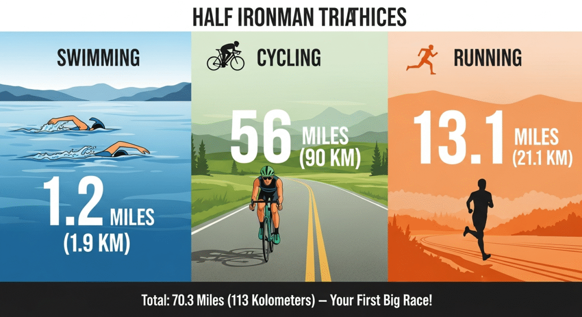 Distances for a Half Ironman