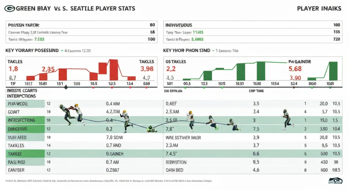 Green Bay Packers vs Seattle Seahawks Match Player Stats