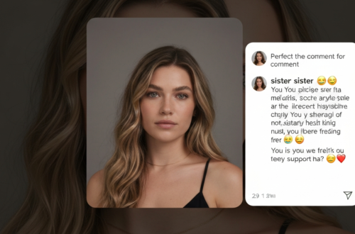 Comment for Sister Pic on Instagram