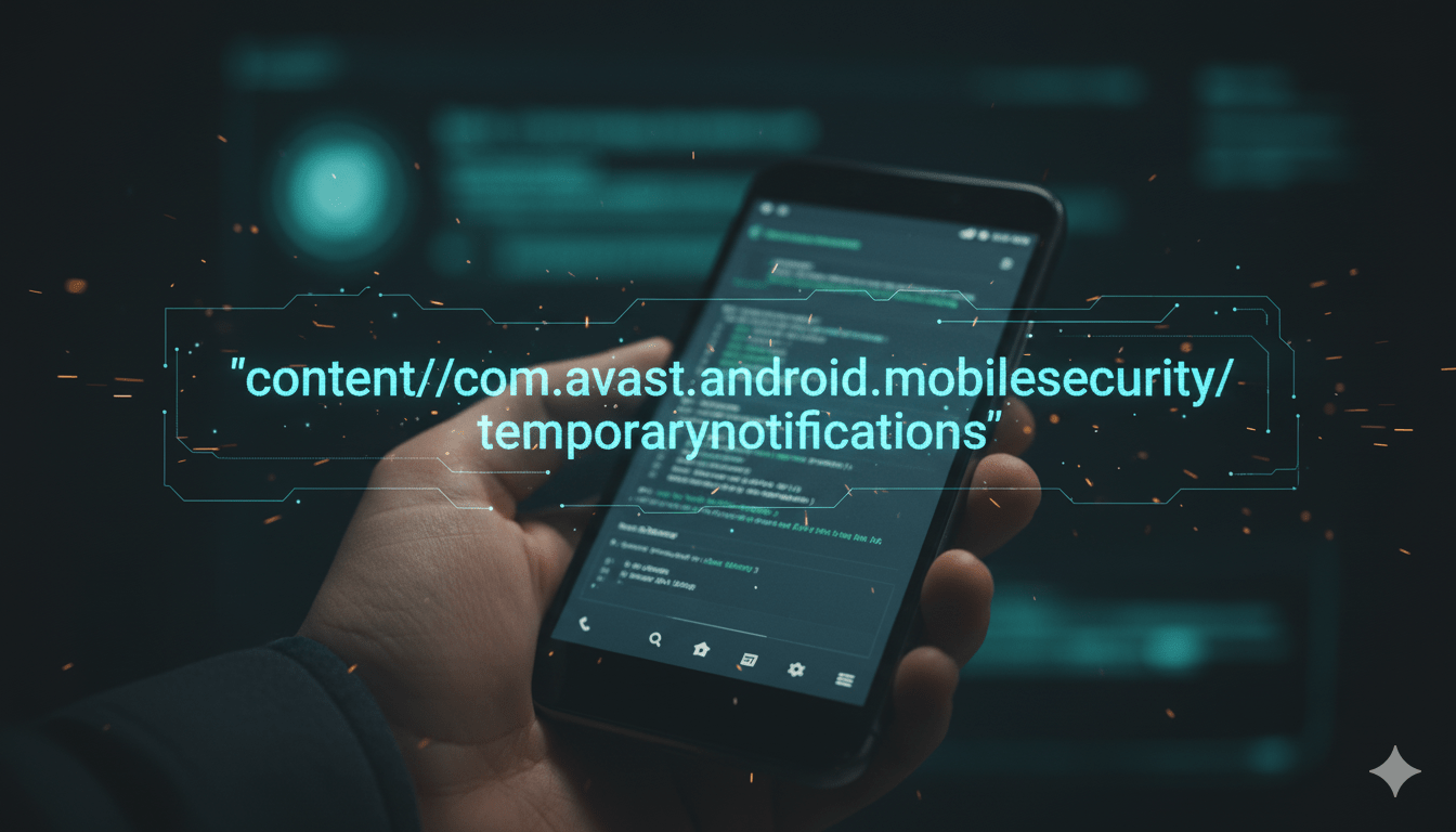 Understanding content://com.avast.android.mobilesecurity/temporarynotifications