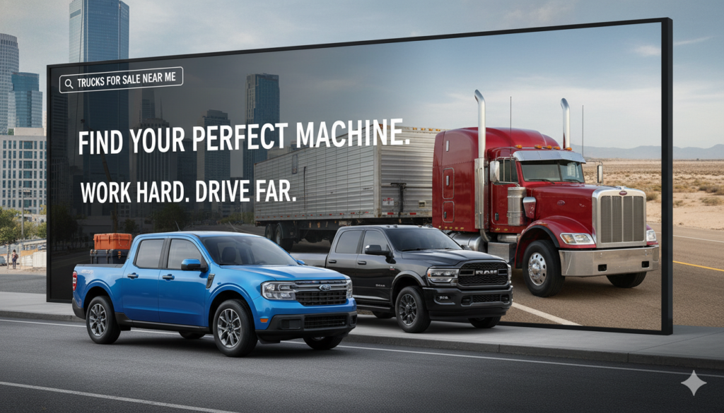 Top Trucks for Sale Near Me: Find Used Pickups & Commercial Rigs