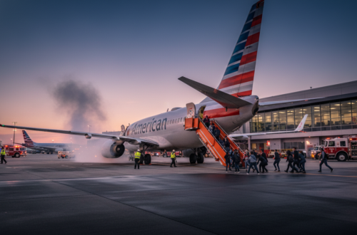 American Airlines Flight Evacuated