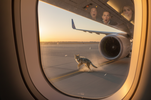 Coyote Strike United Airlines Flight