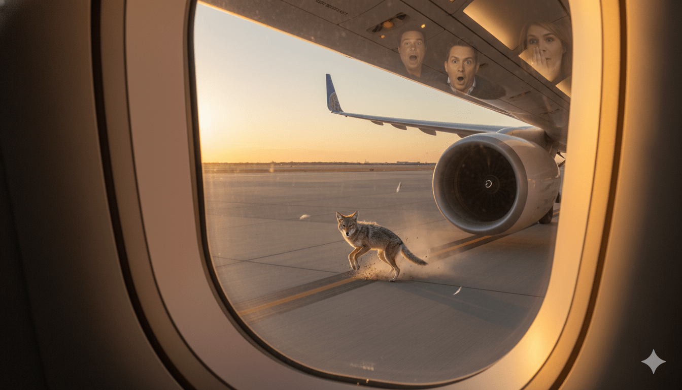 Coyote Strike United Airlines Flight: Safety Details & Airport News