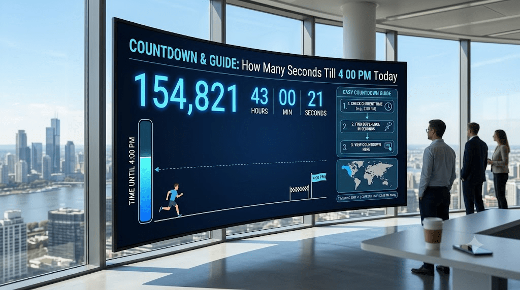 How Many Seconds Till 4 00 PM Today? Easy Countdown & Guide